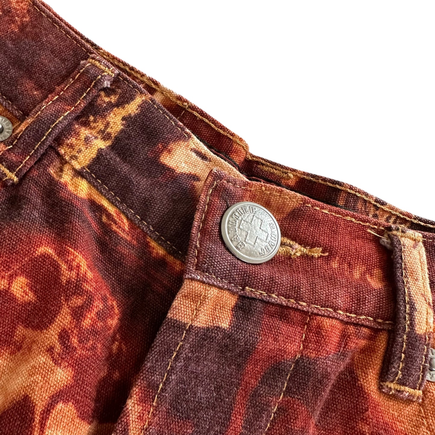 Jean Paul Gaultier Jean's Brown Bust Print Mini Shorts - Outfit Repeater