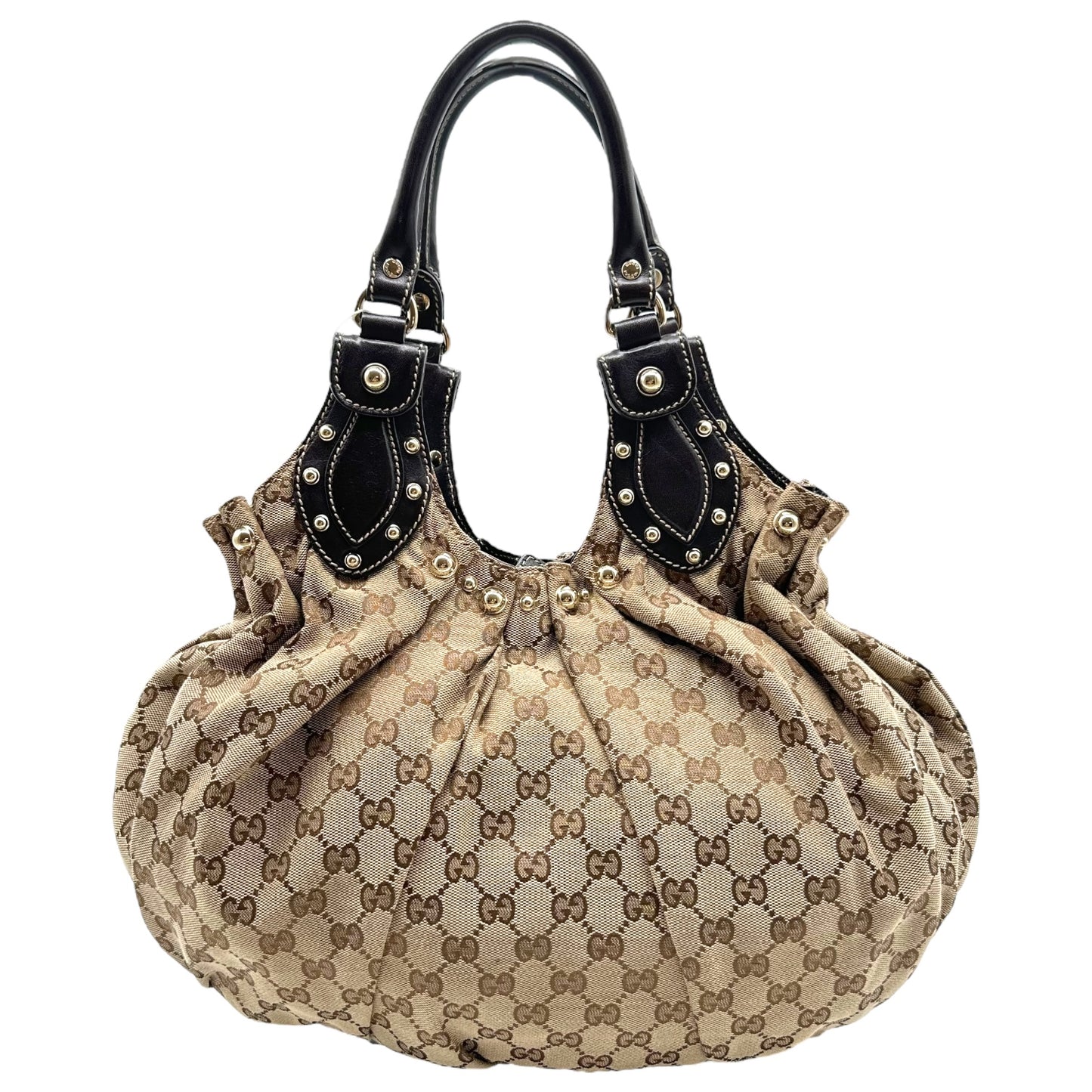 Gucci F/W 2008 Studded Monogram Hobo Bag