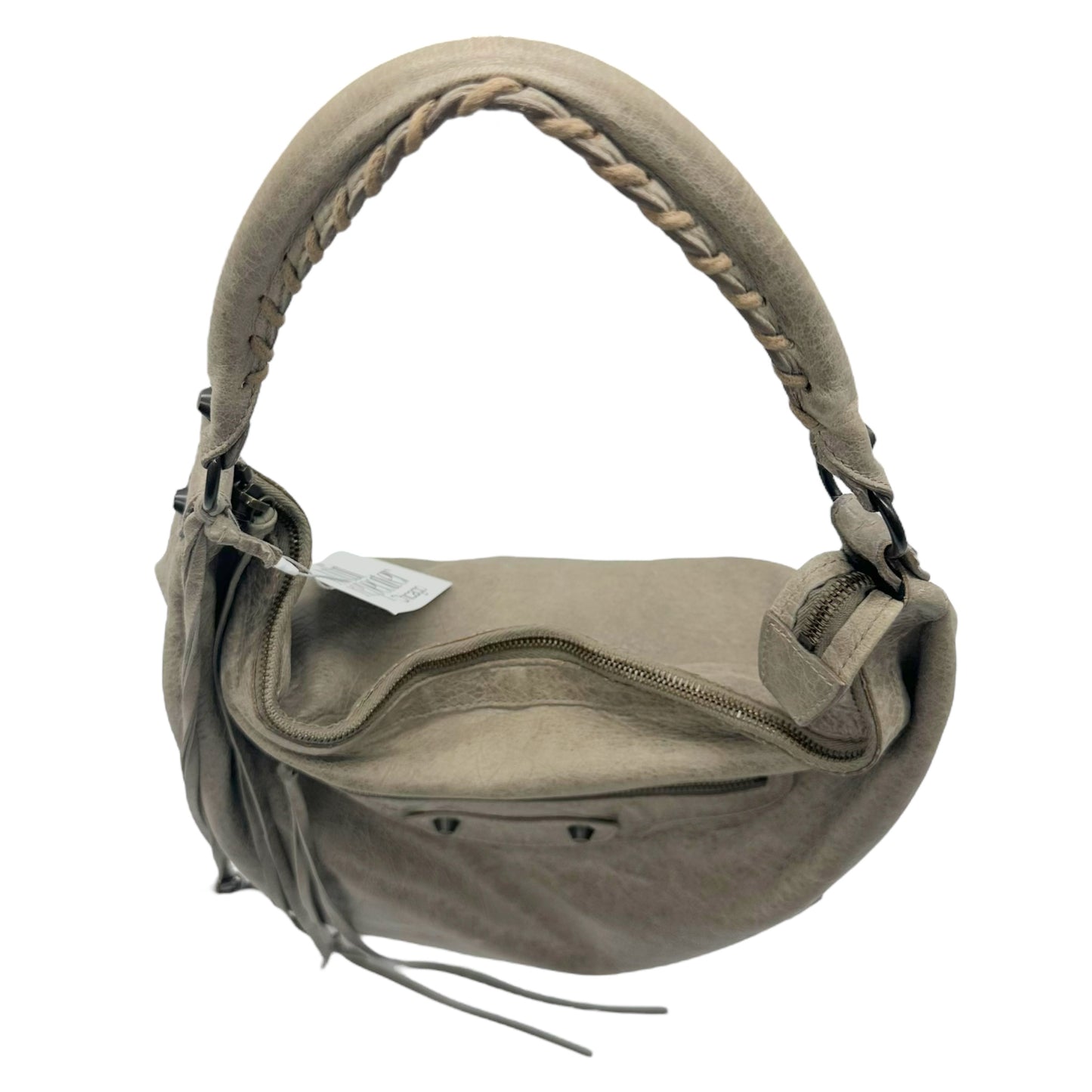 Balenciaga Gray Leather The Day City Hobo Bag
