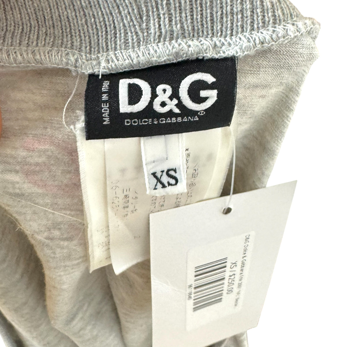 D&G Dolce & Gabbana F/W 2001 'NFL' Beaded Graphic Wrap T-Shirt