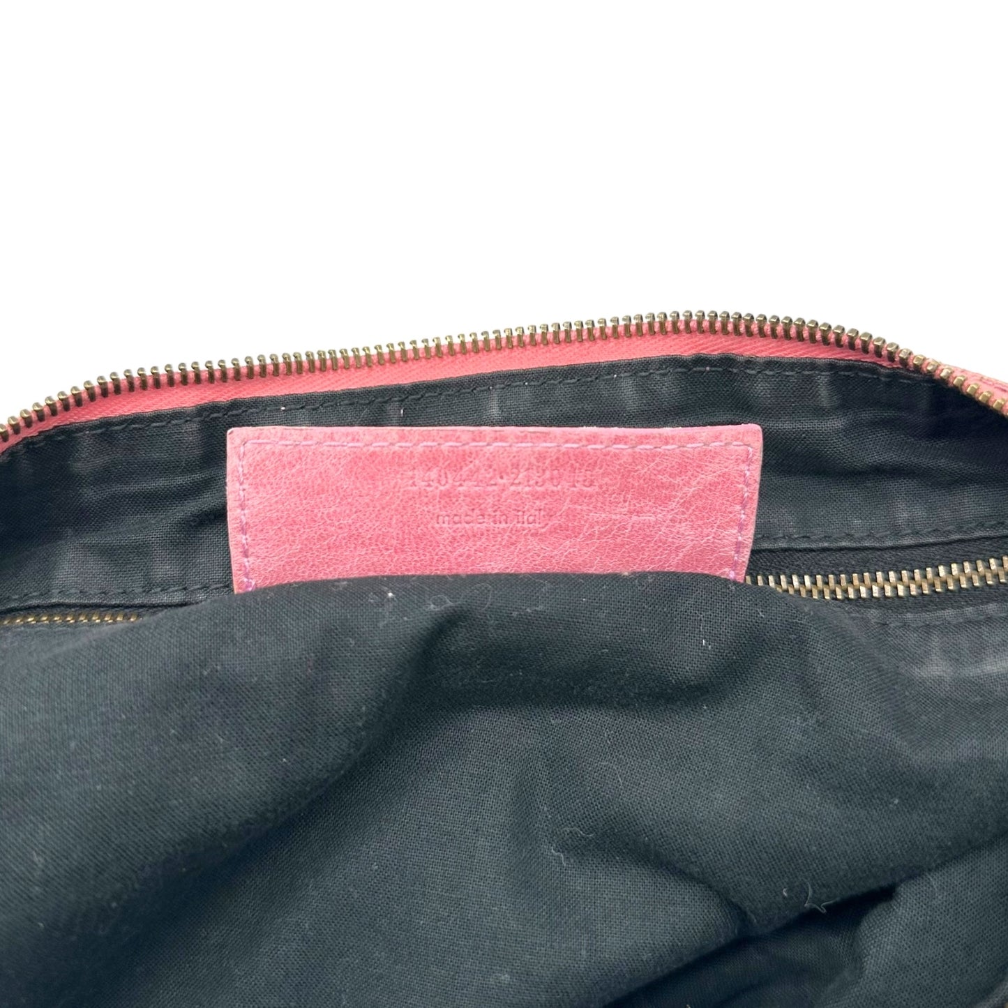 Balenciaga Pink Lambskin The Day City Hobo Bag