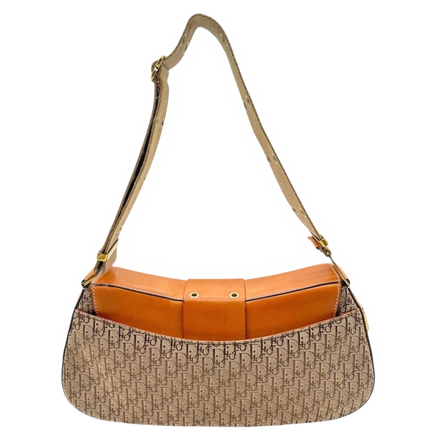 Christian Dior Tan Monogram Columbus Bag