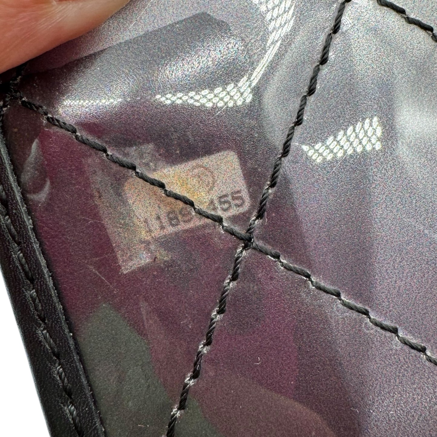 Chanel Clear-Black Gradient Vinyl Pochette Bag 2006-08 - Outfit Repeater