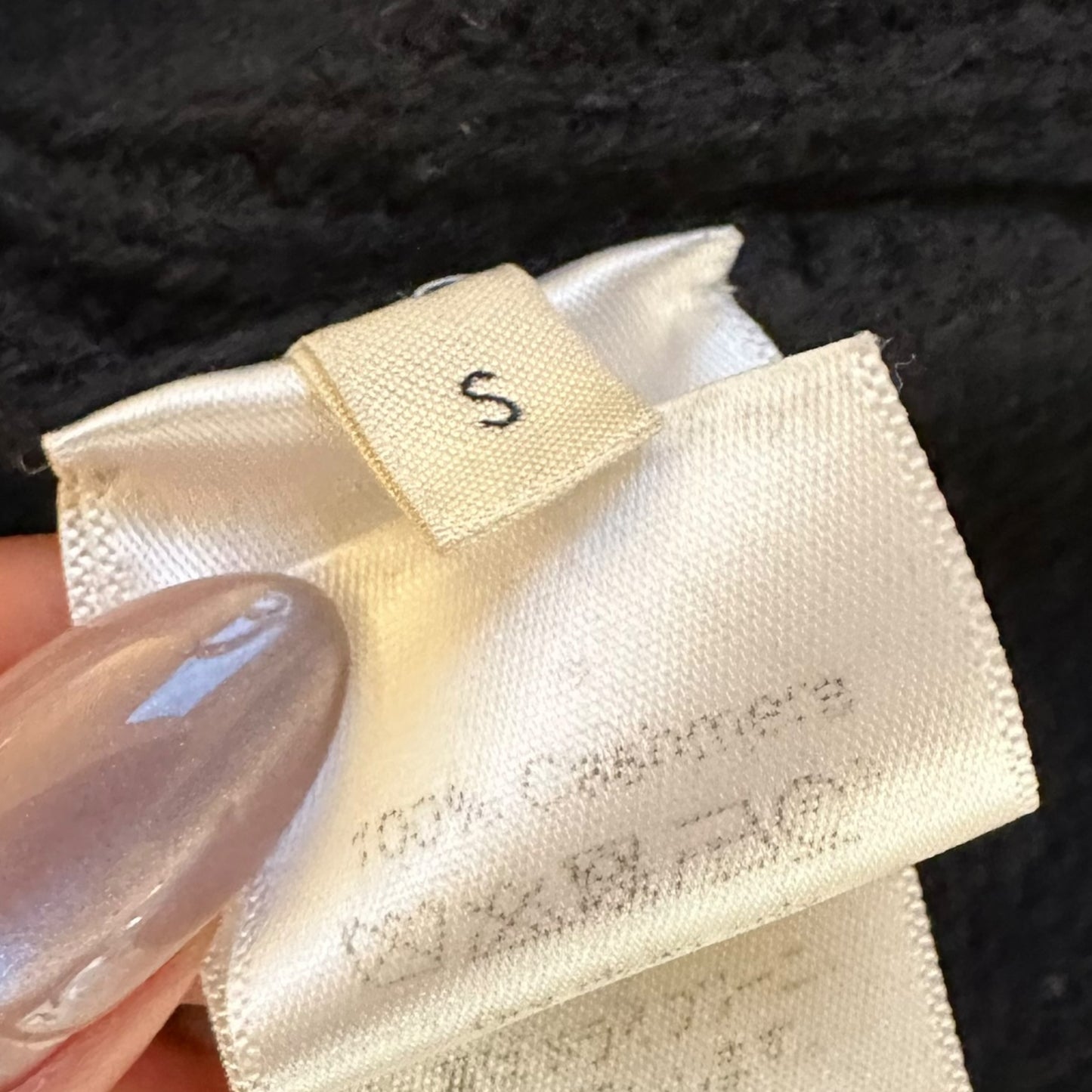 Celine by Phoebe Philo Navy Cashmere Logo Sweater - Outfit Repeater