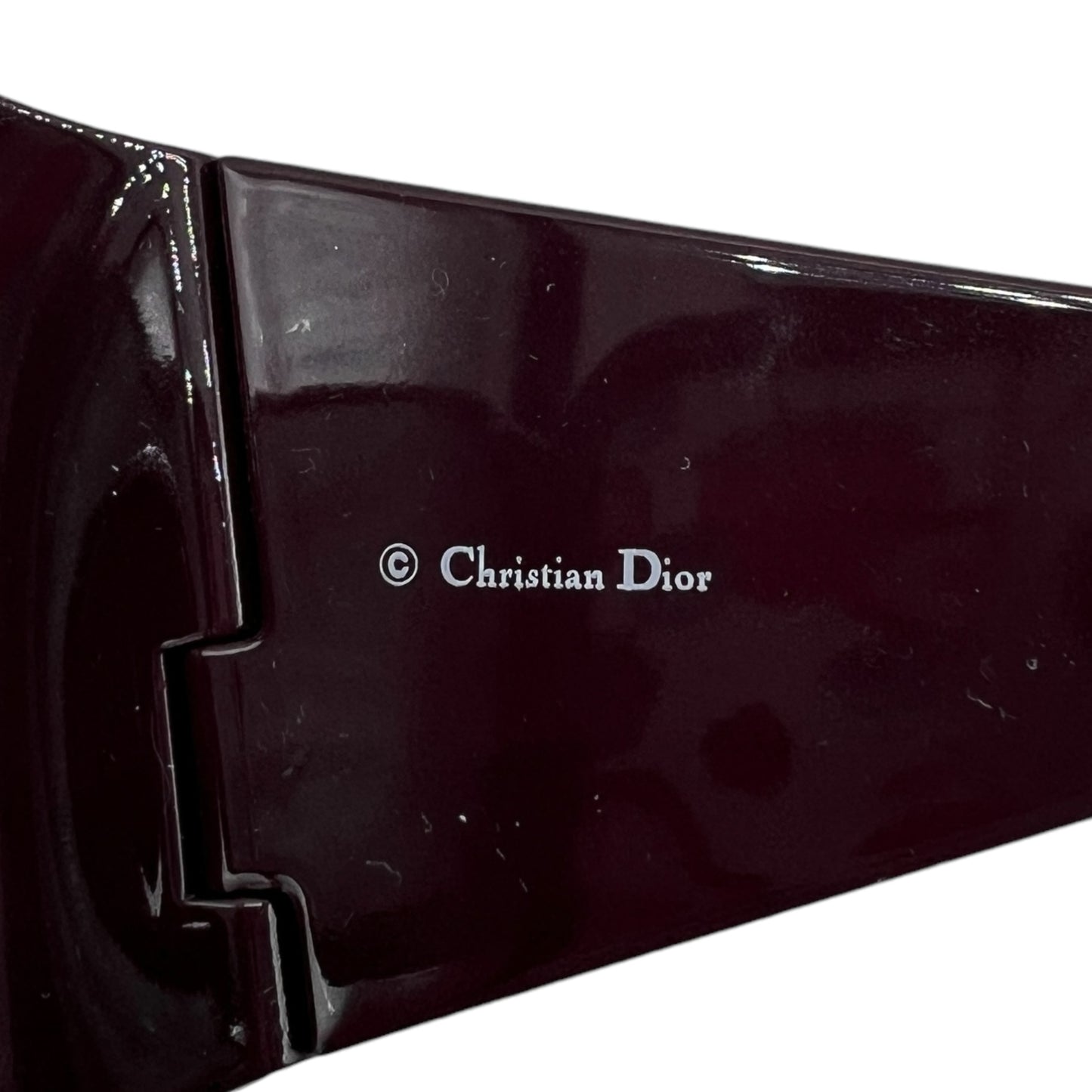 Dior Overshine 1 Burgudy Oversized Shield Sunglasses - Outfit Repeater