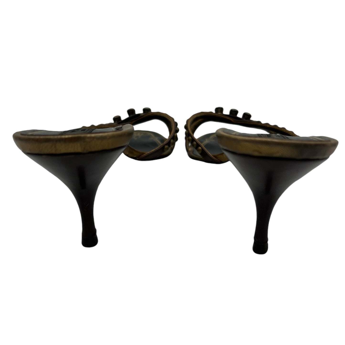 Prada Studded Kitten Heel Sandals - Outfit Repeater