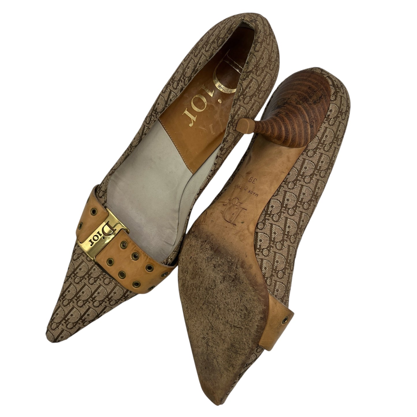 Christian Dior Street Chic Monogram Canvas Heels - Outfit Repeater