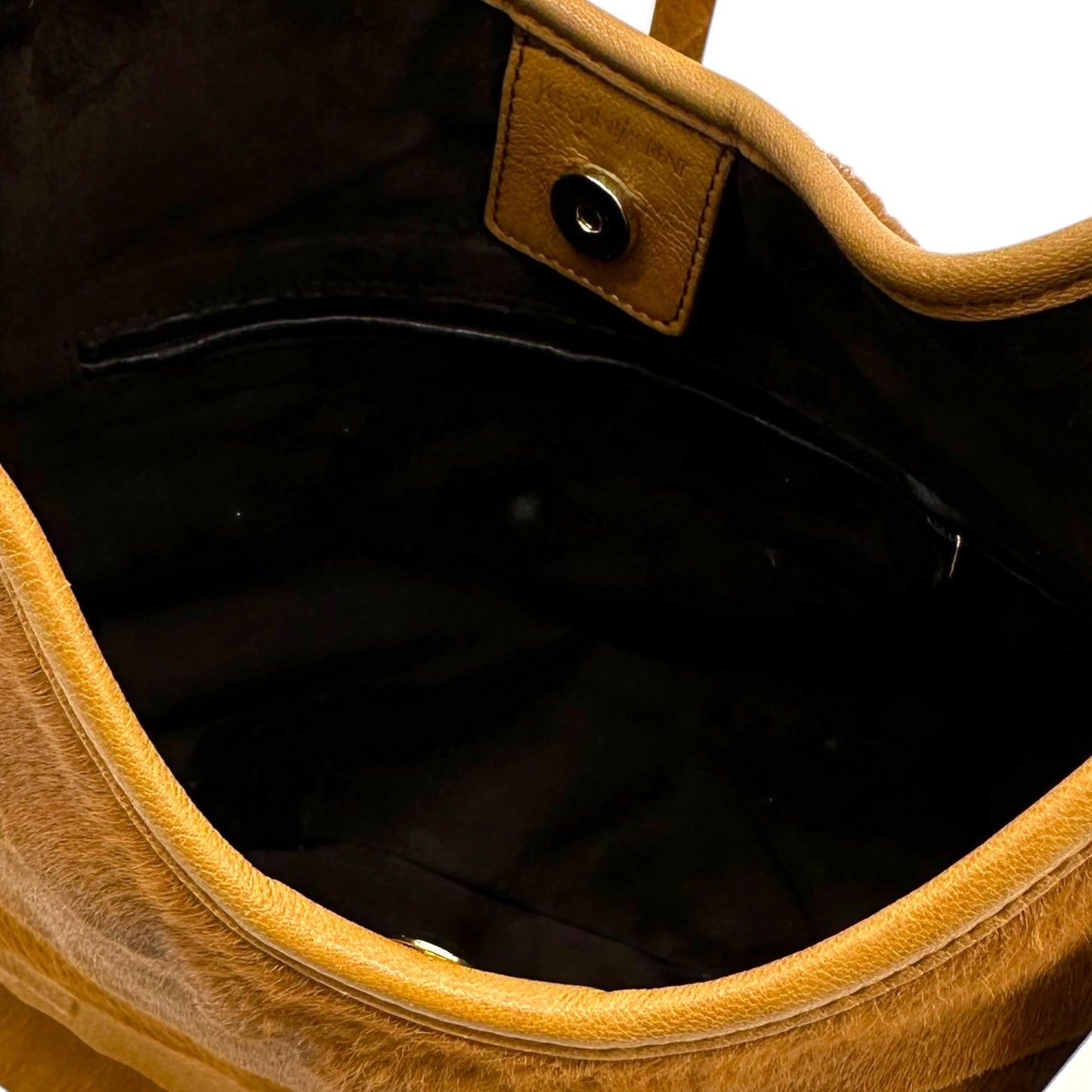 Yves Saint Laurent Rive Gauche Brown Ponyhair Saint Tropez Bag - Outfit Repeater