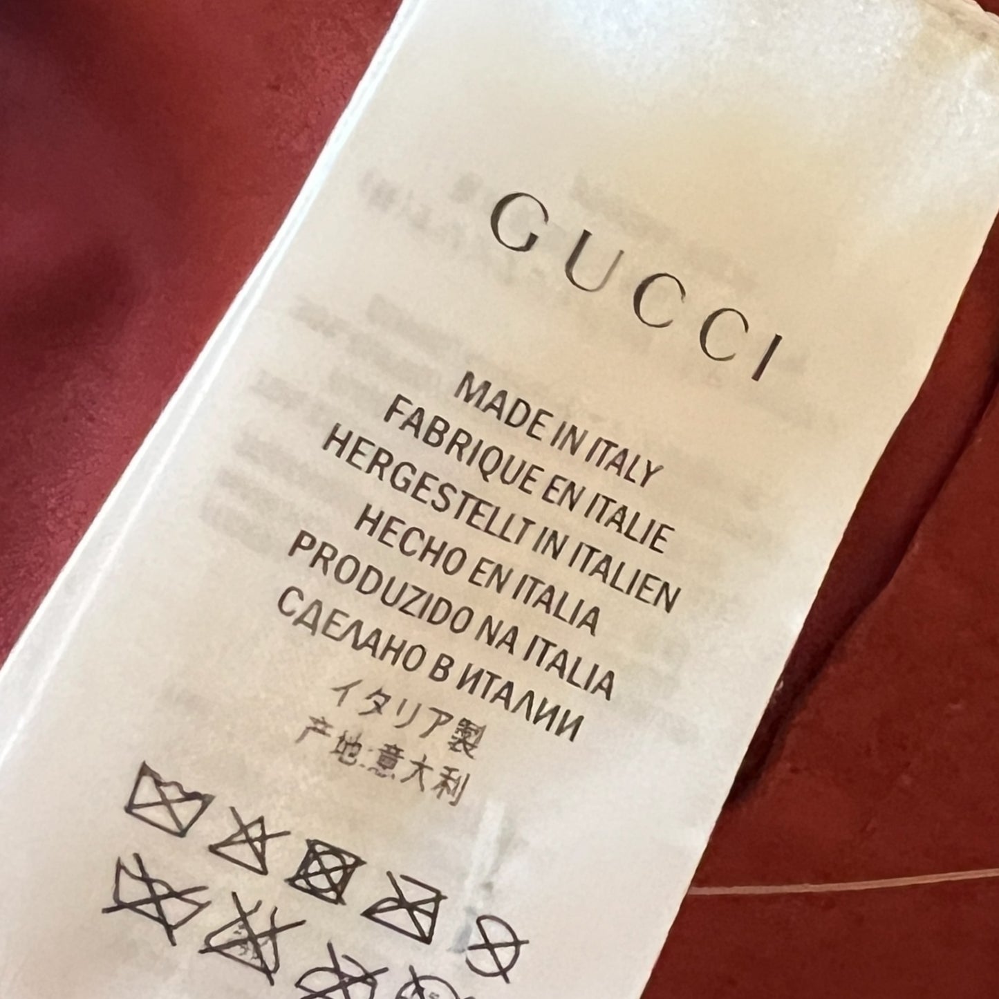 Gucci Red Suede Trench Coat