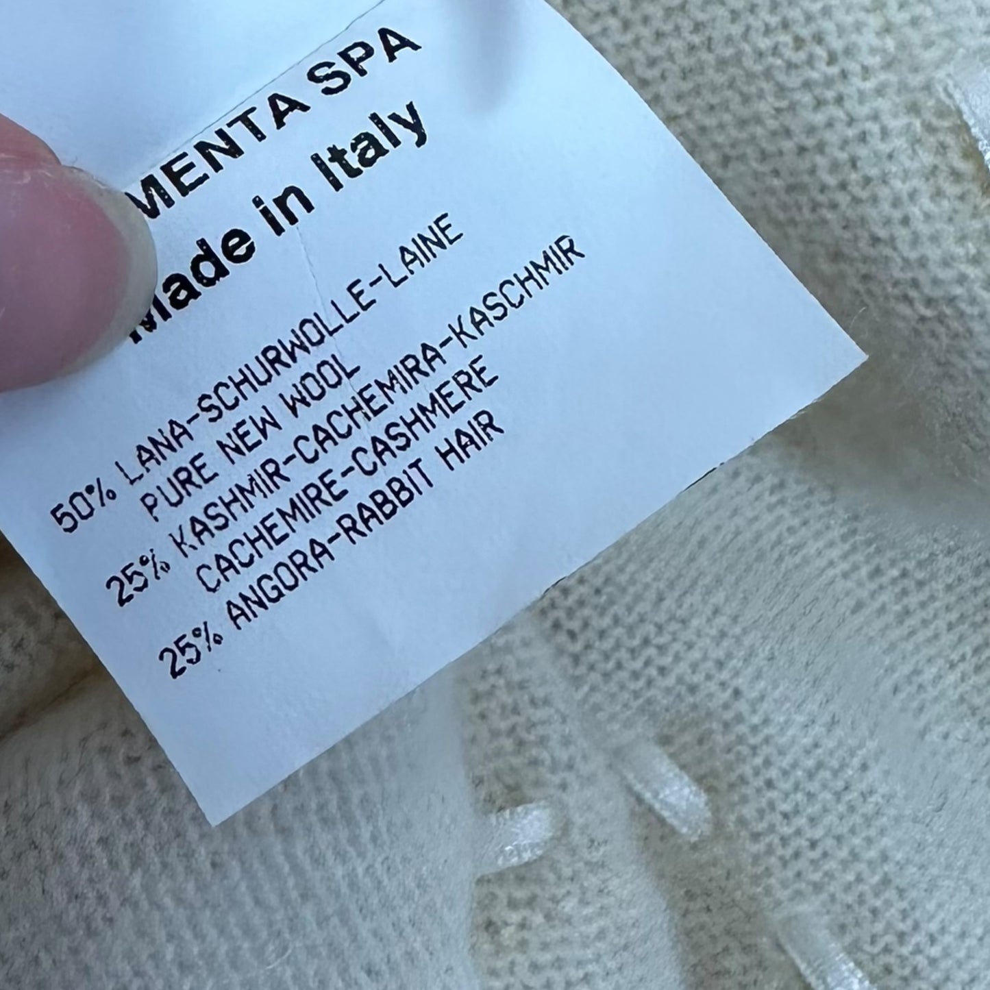 Emanuel Unagro Ivory Cashmere Ruffle Crop Cardigan - Outfit Repeater