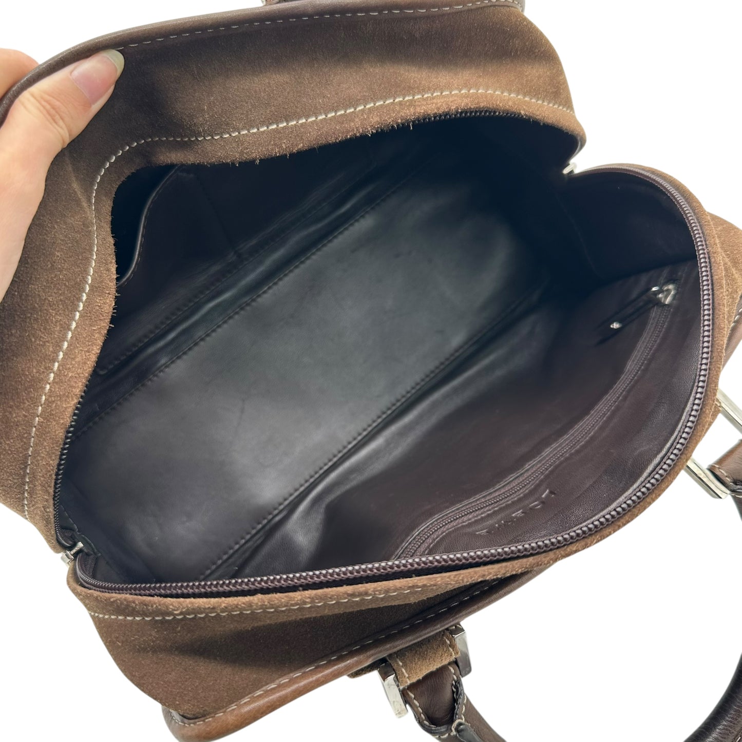 Loewe Brown Suede Rhinestone Amazona 28 Bag - Outfit Repeater