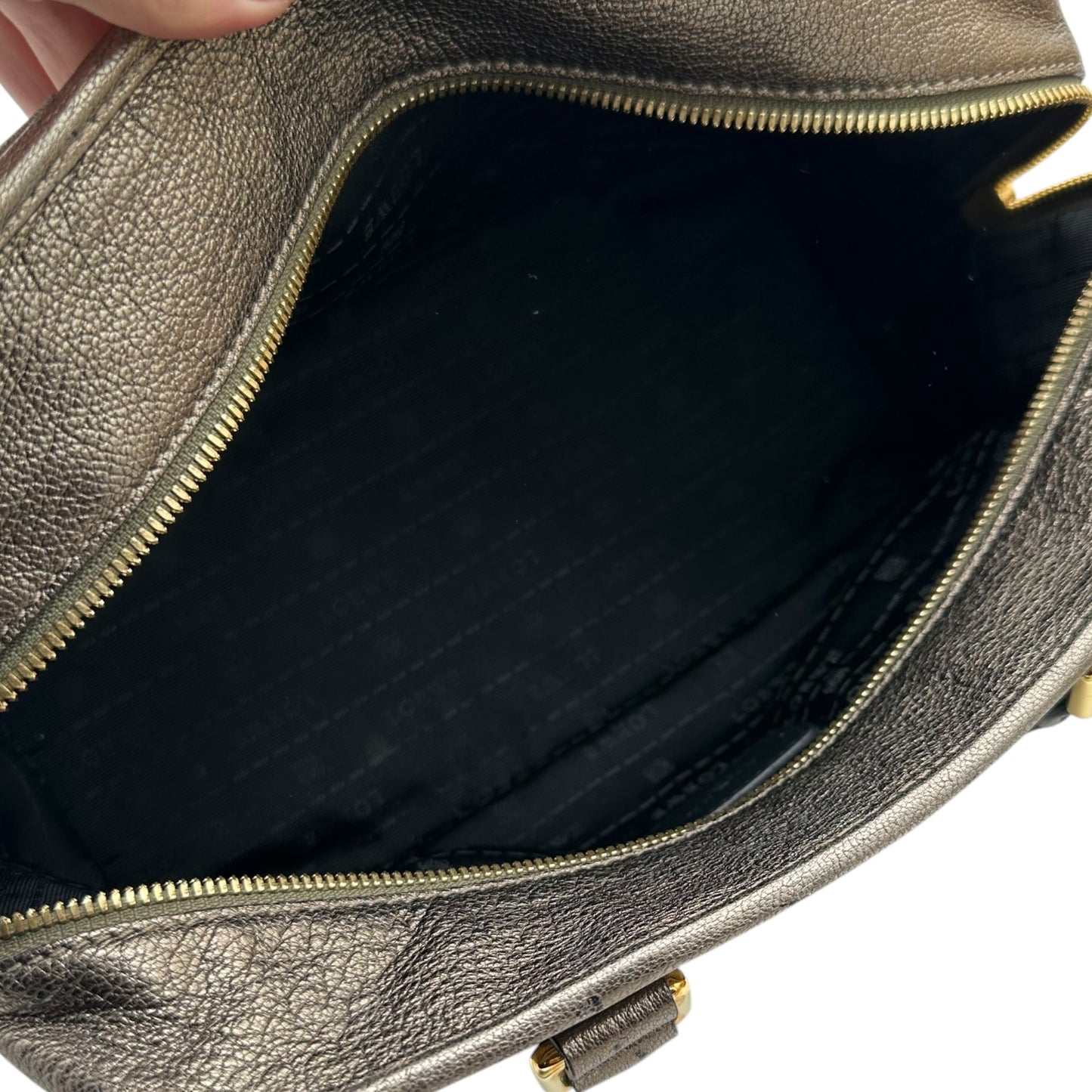 Loewe Metallic Silver Amazona 28 Bag - Outfit Repeater