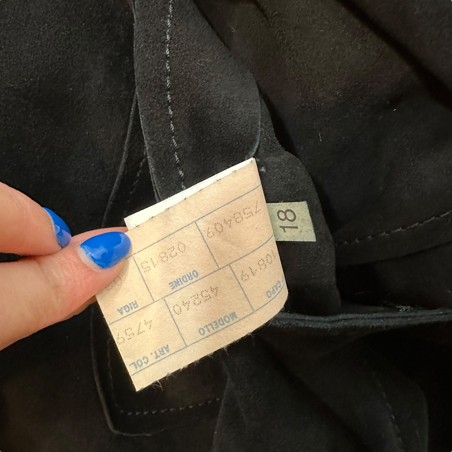 Dolce & Gabbana Black Suede & Mink Collar Coat