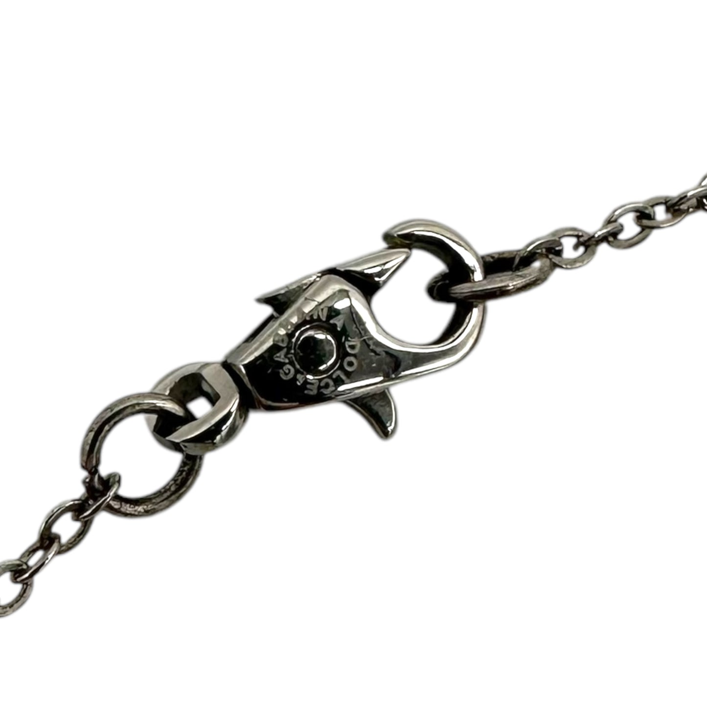 Dolce & Gabbana Silver & Blue Beaded Rosary Necklace - Outfit Repeater