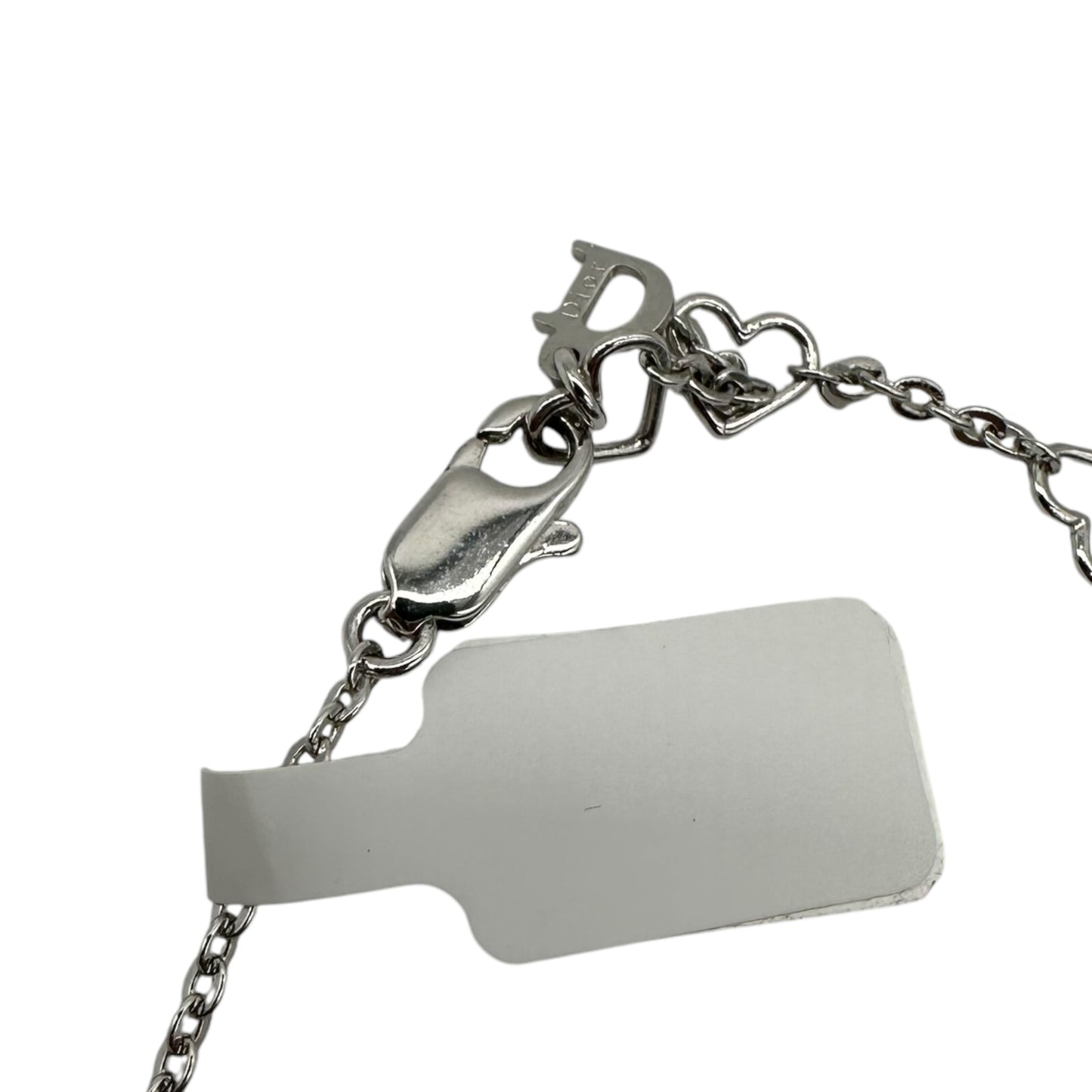 Dior Silver Cursive Logo Necklace - Outfit Repeater