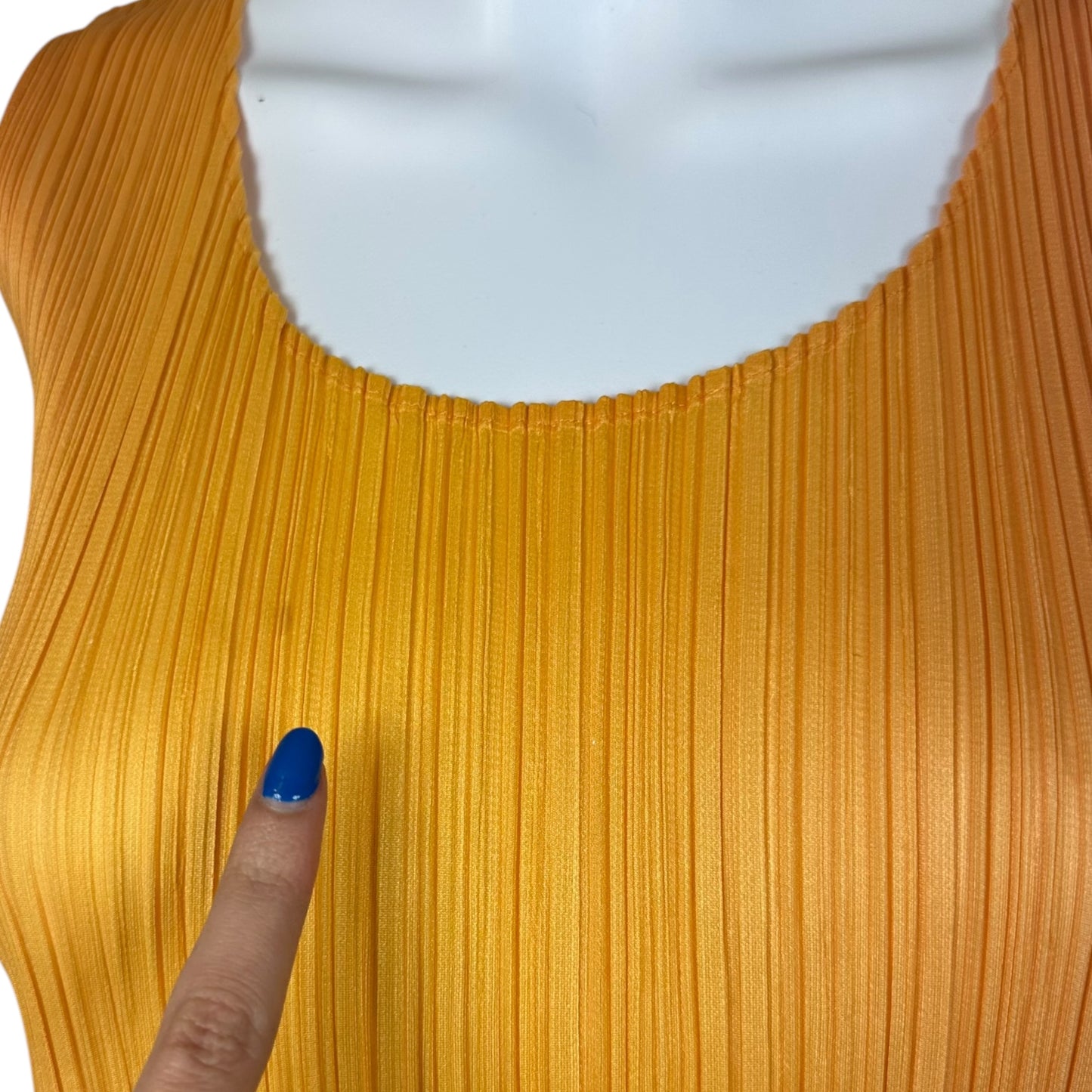 Issey Miyake Pleats Please S/S 1996 Pink & Orange Pleates Gradient Tank - Outfit Repeater