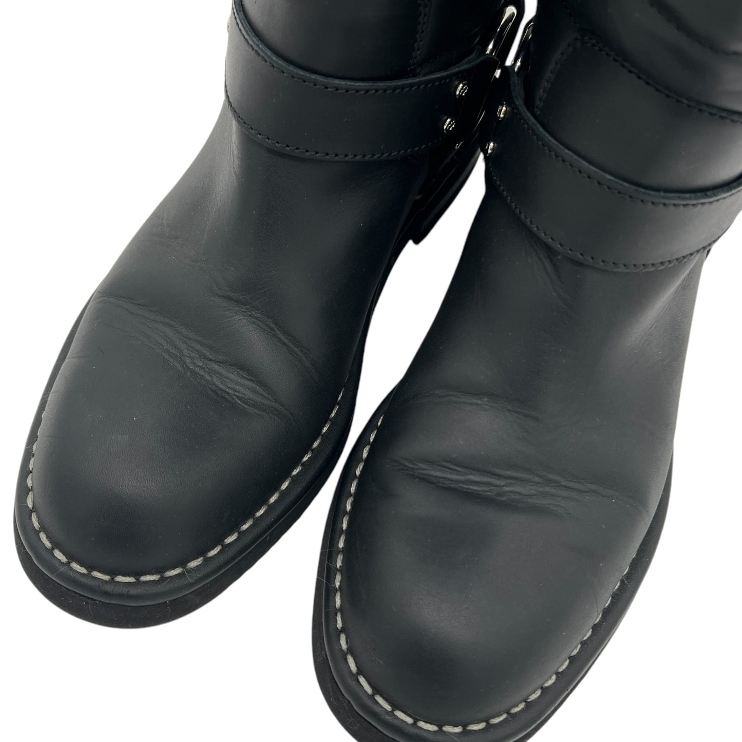 Chanel Black Quilted Leather Biker Boots - Outfit Repeater