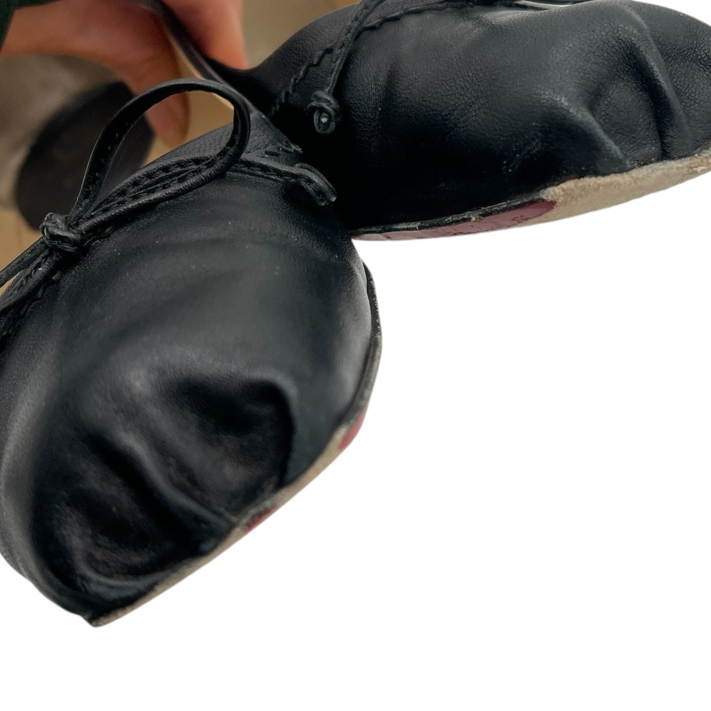 Christian Louboutin Black Leather Ballet Flats - Outfit Repeater