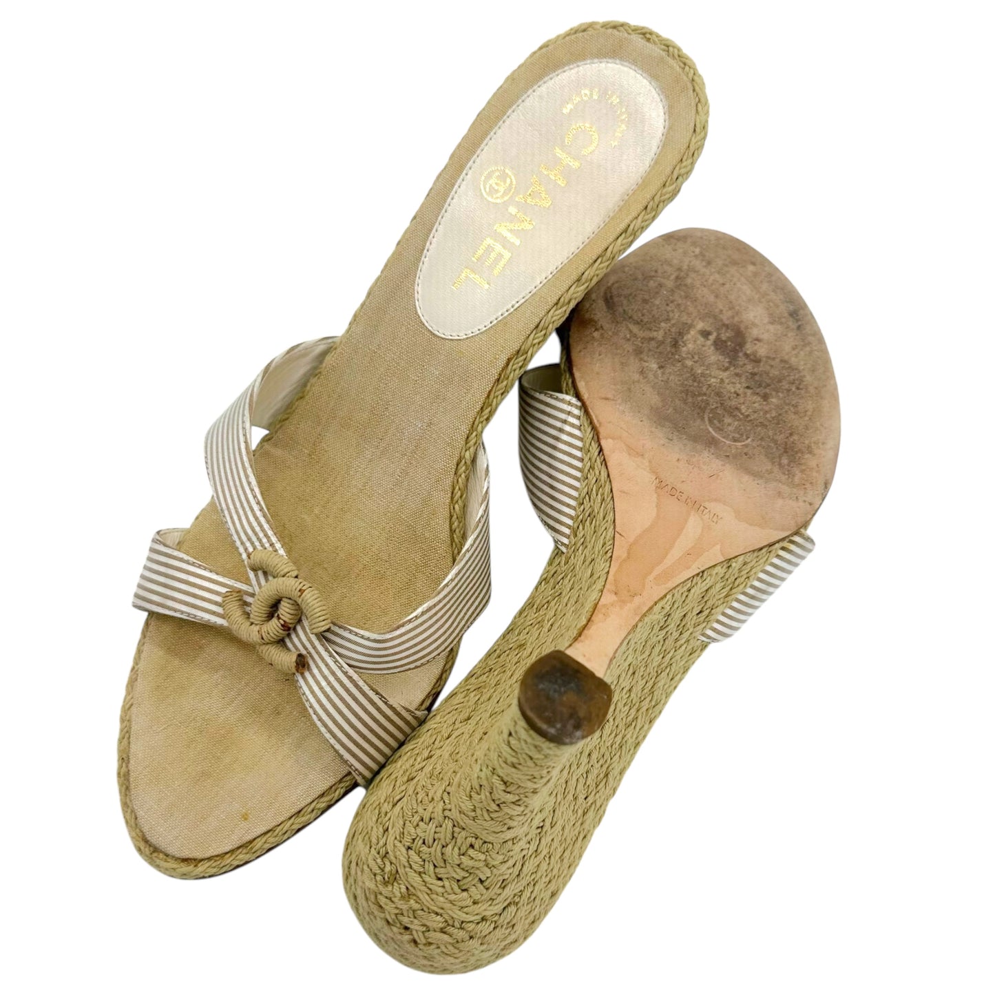 Chanel Espradrille Wedge Sandal Heels - Outfit Repeater