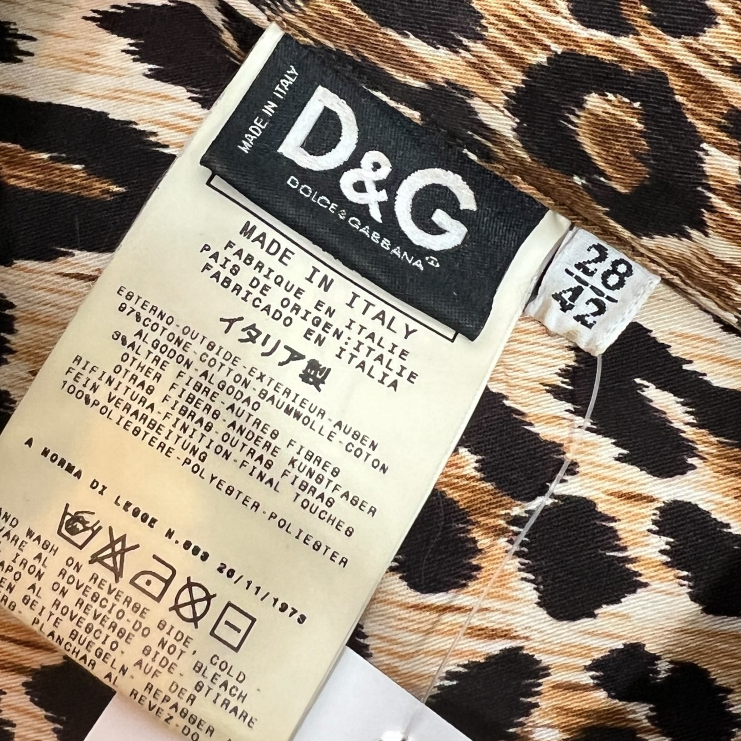 D&G Dolce & Gabbana Leopard Print Cargo Pocket Blouse - Outfit Repeater