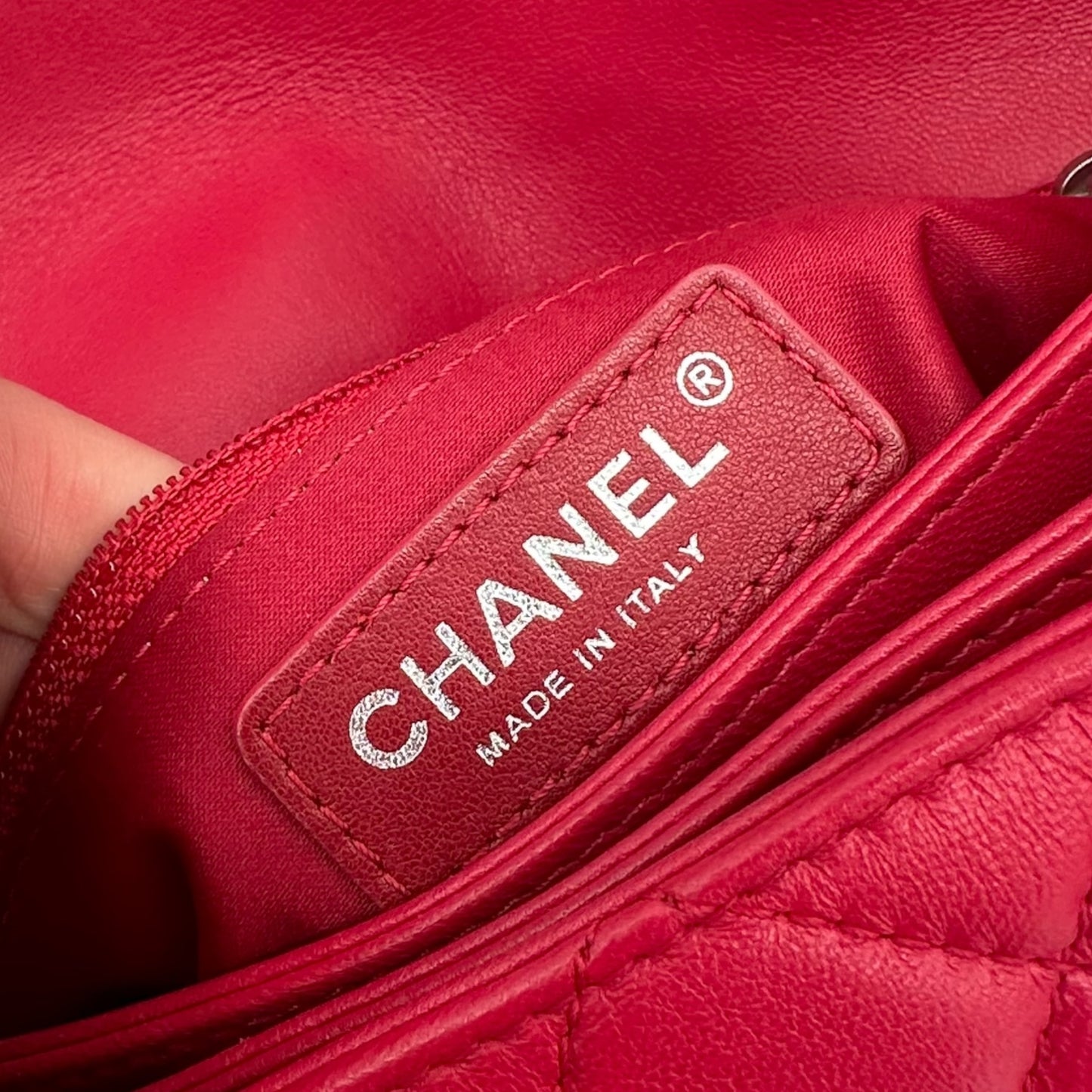 Chanel Red Quilted Leather Medium Flap Bag - Outfit Repeater