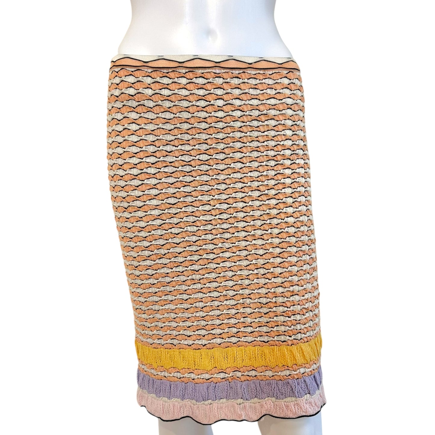 Missoni Multicolor Knit Midi Skirt - Outfit Repeater