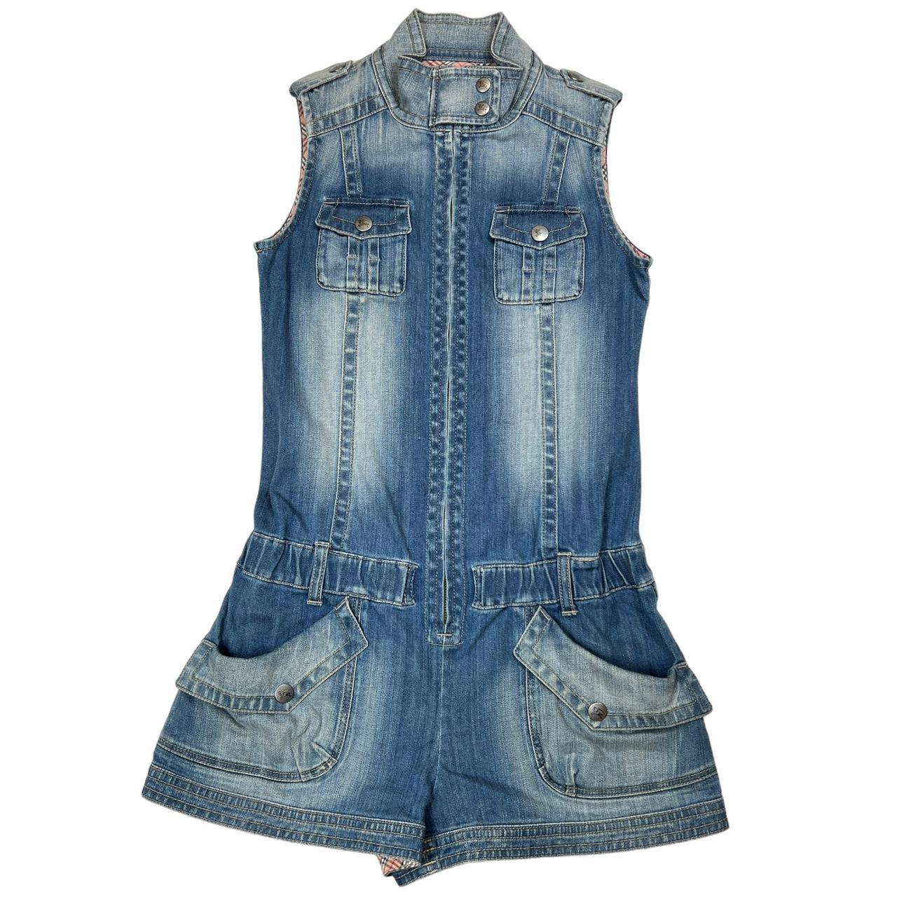 Burberry Blue Label Faded Denim Romper / Jumpsuit - Outfit Repeater