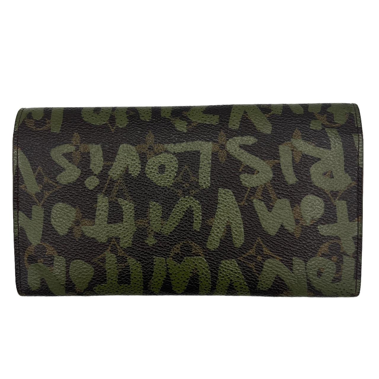 Louis Vuitton Stephen Sprouse Green Grafitti Monogram Canvas Sarah Long Wallet