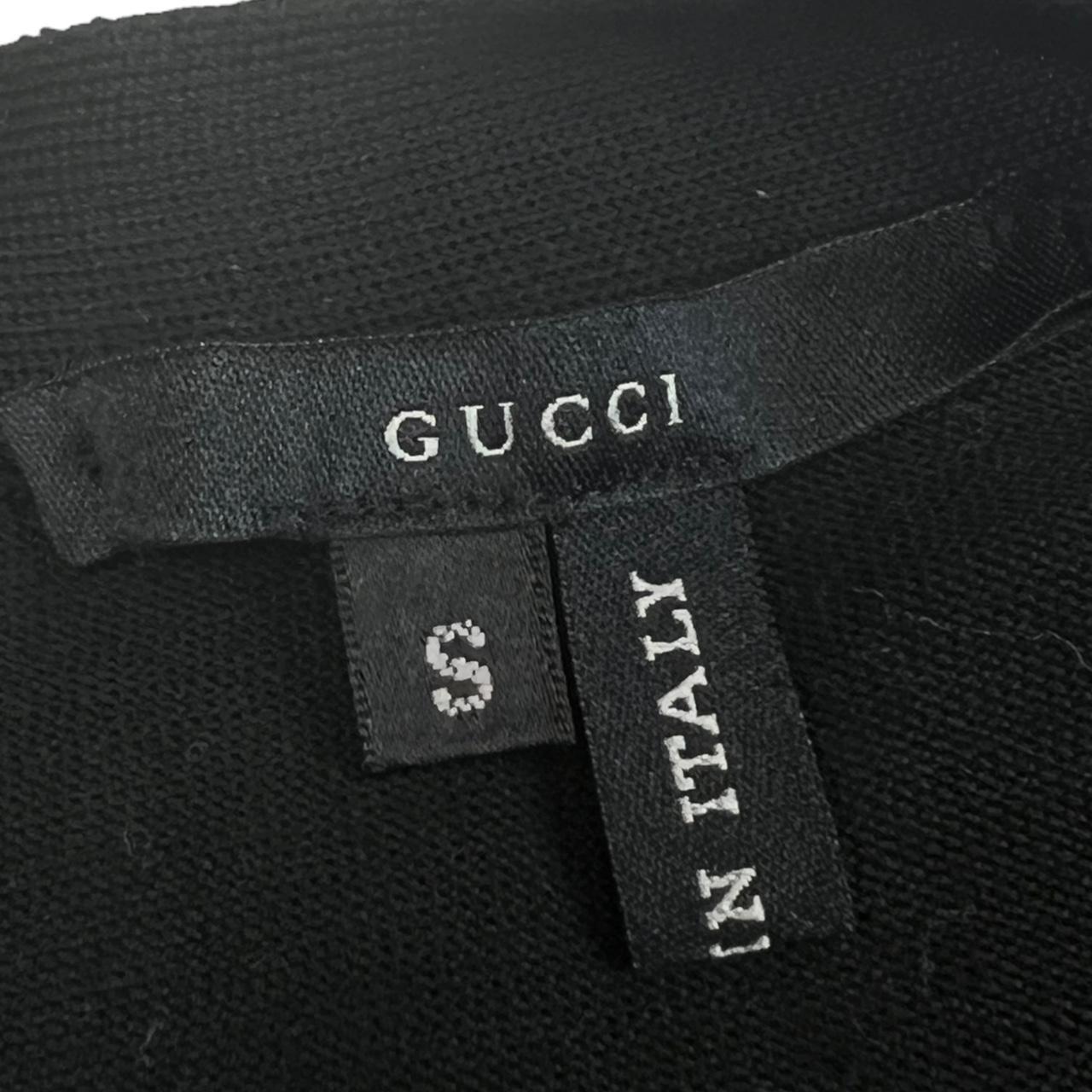 Gucci by Tom Ford S/S 2001 Black Knit Wrap Top