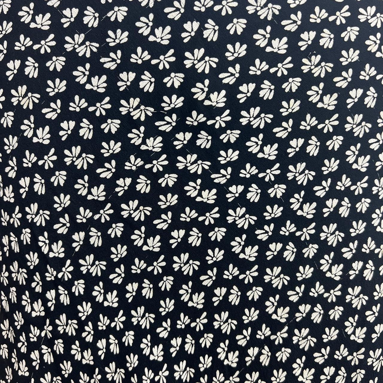 Anna Molinari of Blumarine Black and White Floral Silk Midi / Maxi Skirt - Outfit Repeater