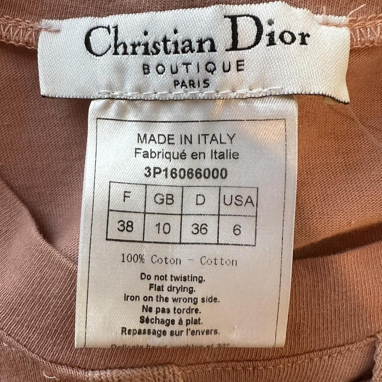 Christian Dior Pink Lace Up Dress Sleeveless Early 2000s