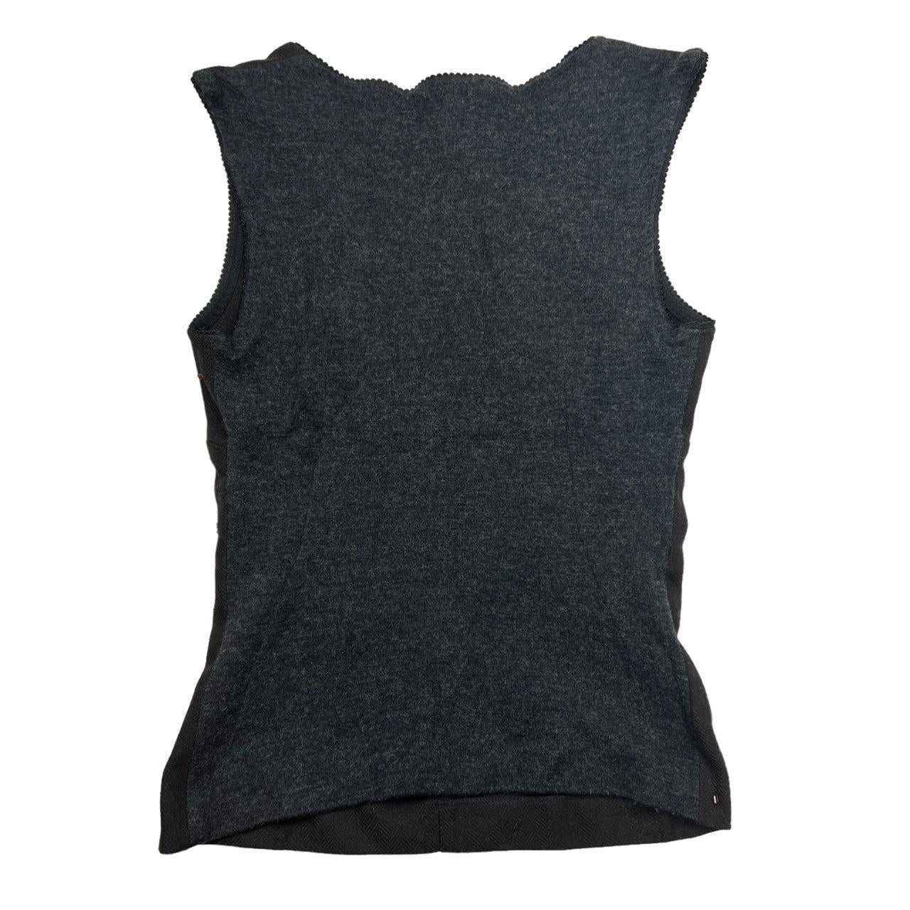 Dolce & Gabbana Gray Wool Top with Multicolor Beading - Outfit Repeater