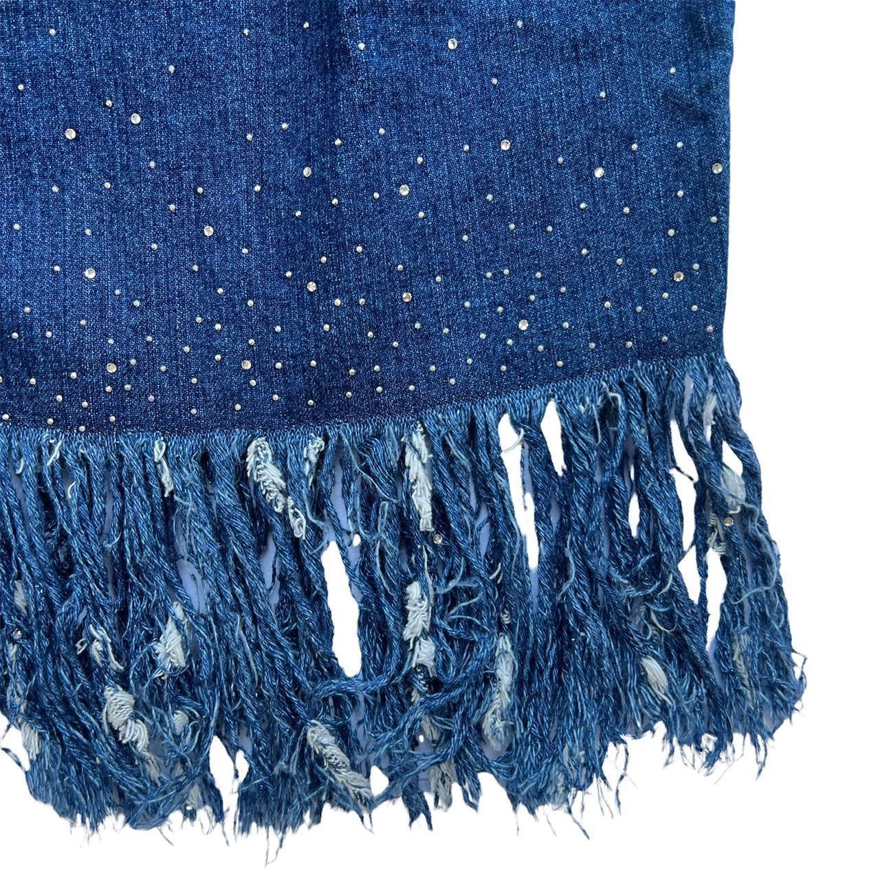 Fendi Jeans Frayed Denim Top with Crystals - Outfit Repeater