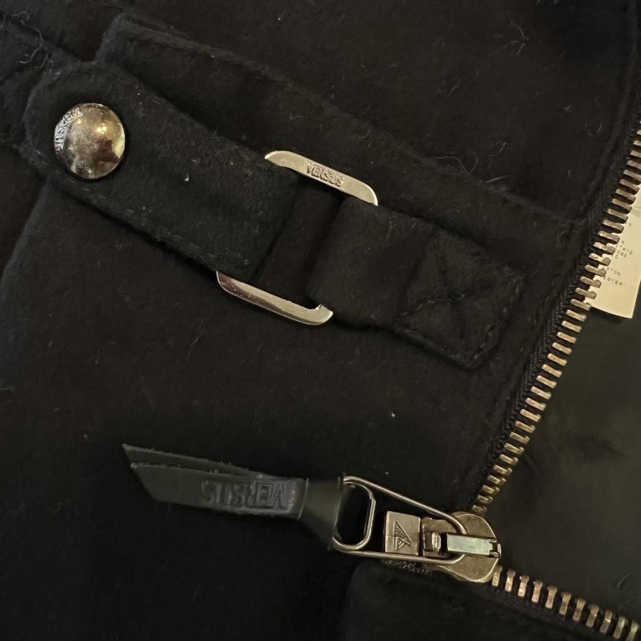 Versus Versace Black Wool Racing Style Jacket - Outfit Repeater