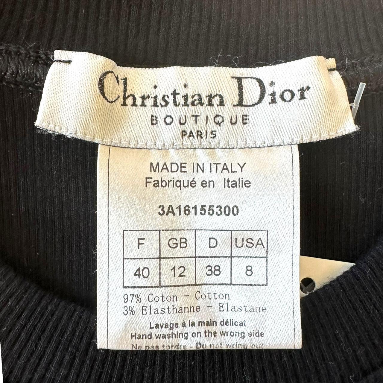 Christian Dior Black Red J'Adore Tank Top Sleeveless