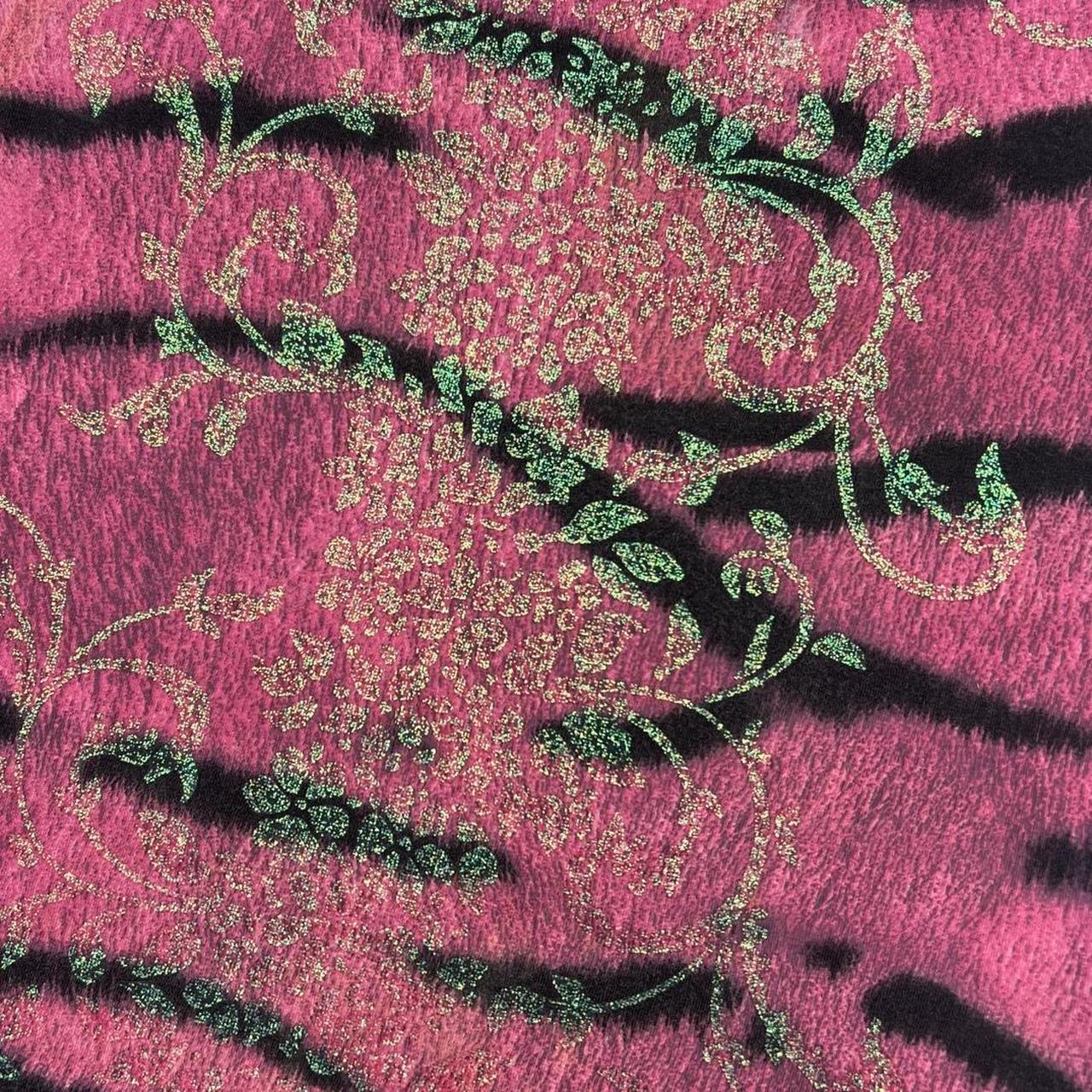 Roberto Cavalli Just Cavalli Pink Tiger Stripe Printed Tank Top - Outfit Repeater