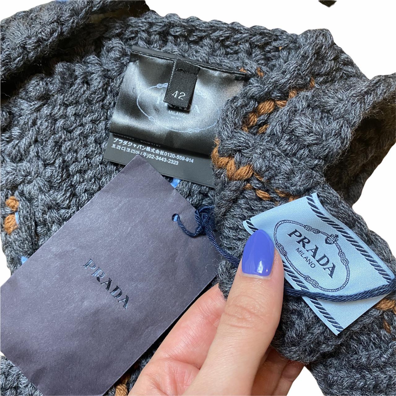 Prada FW17 RTW Cordonetto Link Knit Crochet Bralette Bra Top - Outfit Repeater