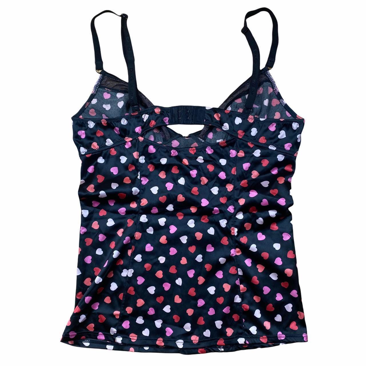 Dolce & Gabbana Satin Heart Printed Lace Trim Cami - Outfit Repeater