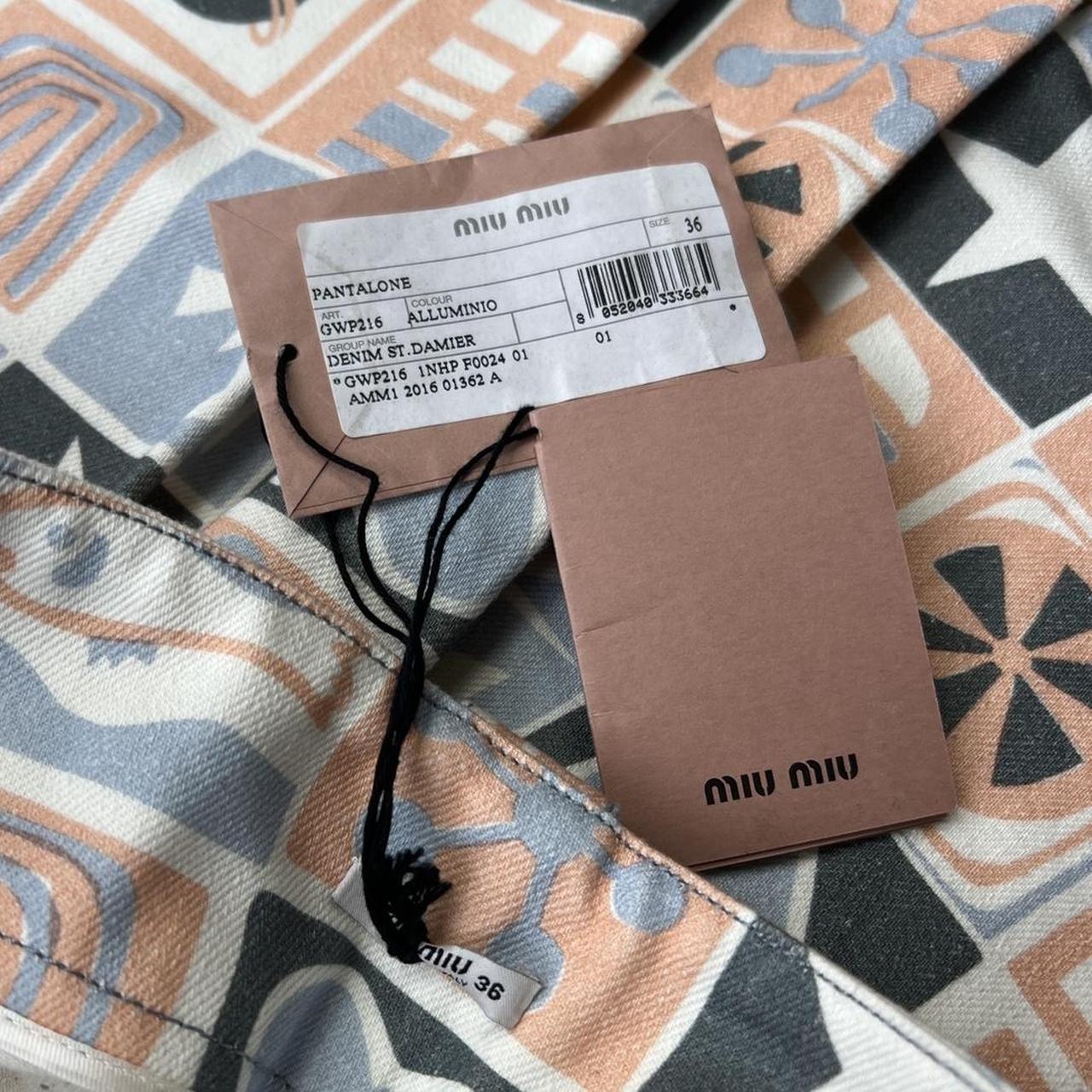 Miu Miu Resort 2017 Retro 50's/60's Inspired Printed Ultra Wide Leg High Waisted Jeans - Outfit Repeater