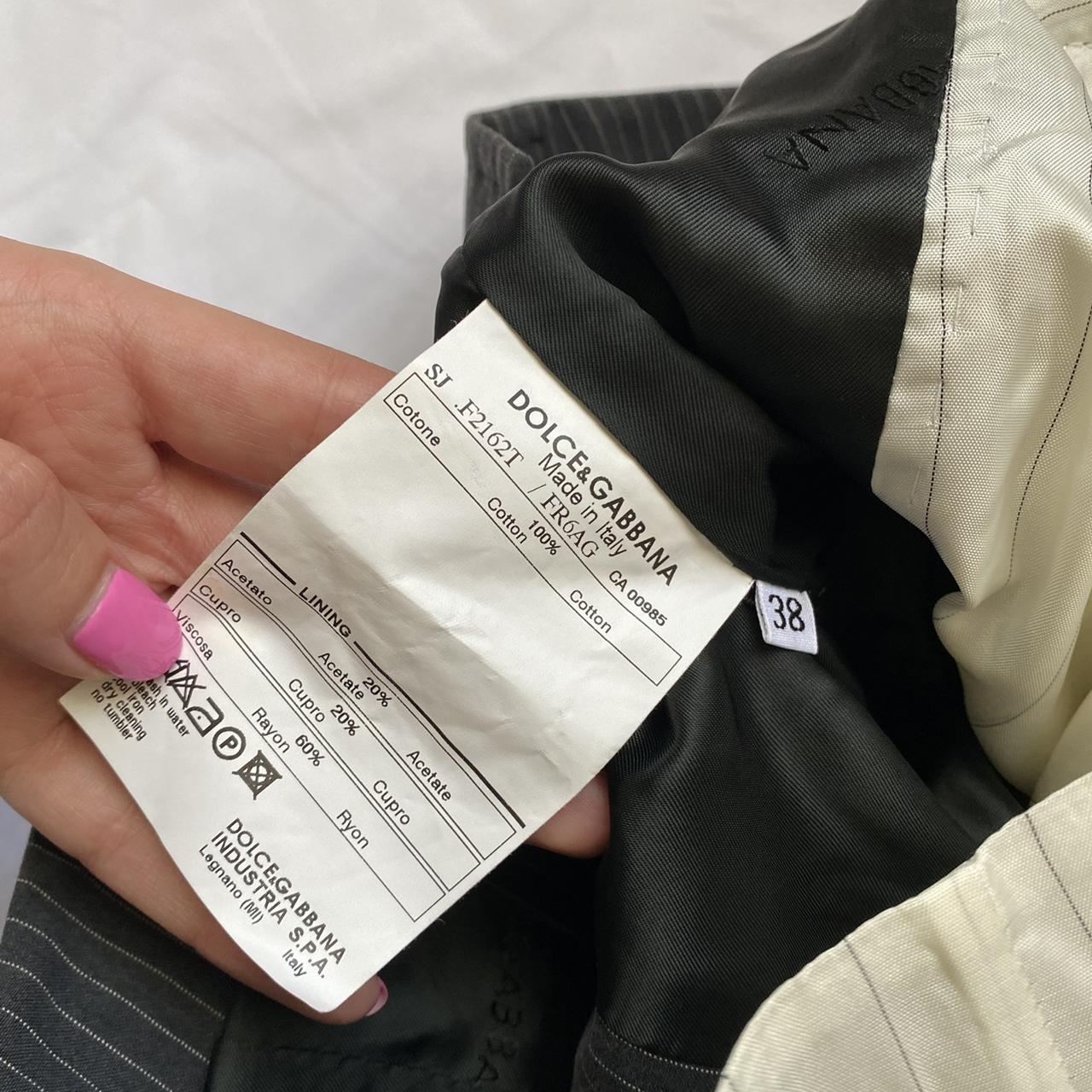 Dolce & Gabbana D&G Cropped Pinstripe Blazer Suit Jacket - Outfit Repeater