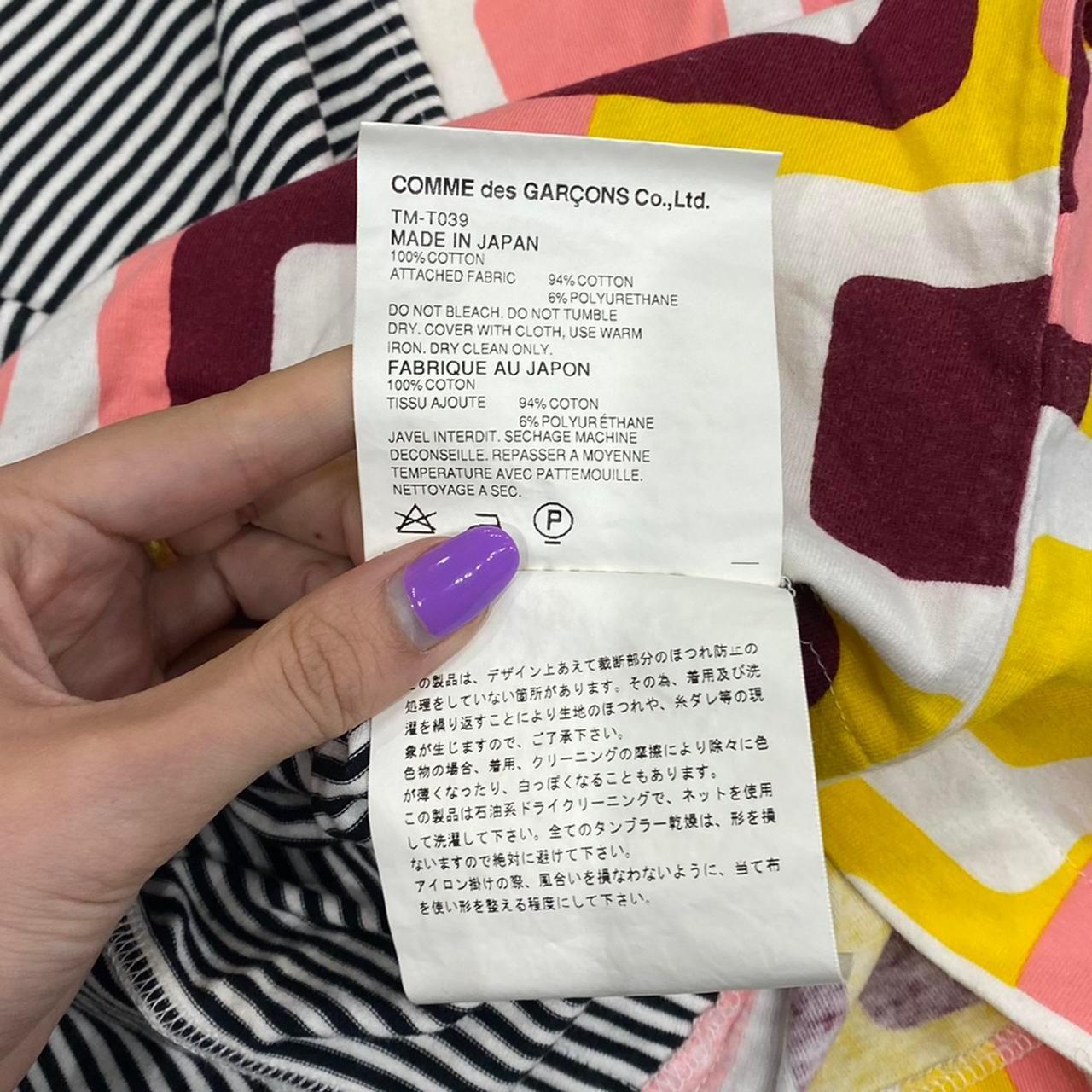 Tricot Comme des Garçons Printed Cut and Sew Split Asymmetrical Tank Top - Outfit Repeater