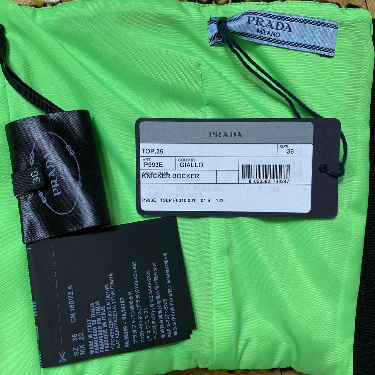 Prada Tweed Strapless Cropped Bustier Tube Top Giallo