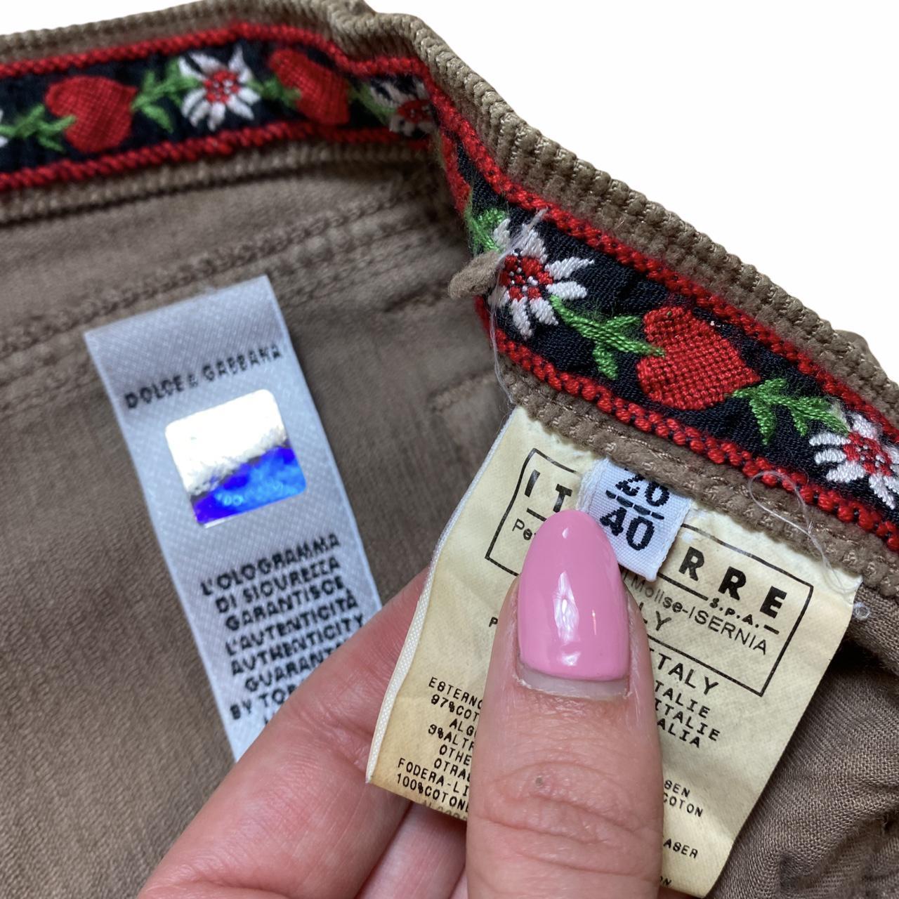 Dolce & Gabbana D&G Distressed Low Rise Brown Corduroy Pants - Outfit Repeater