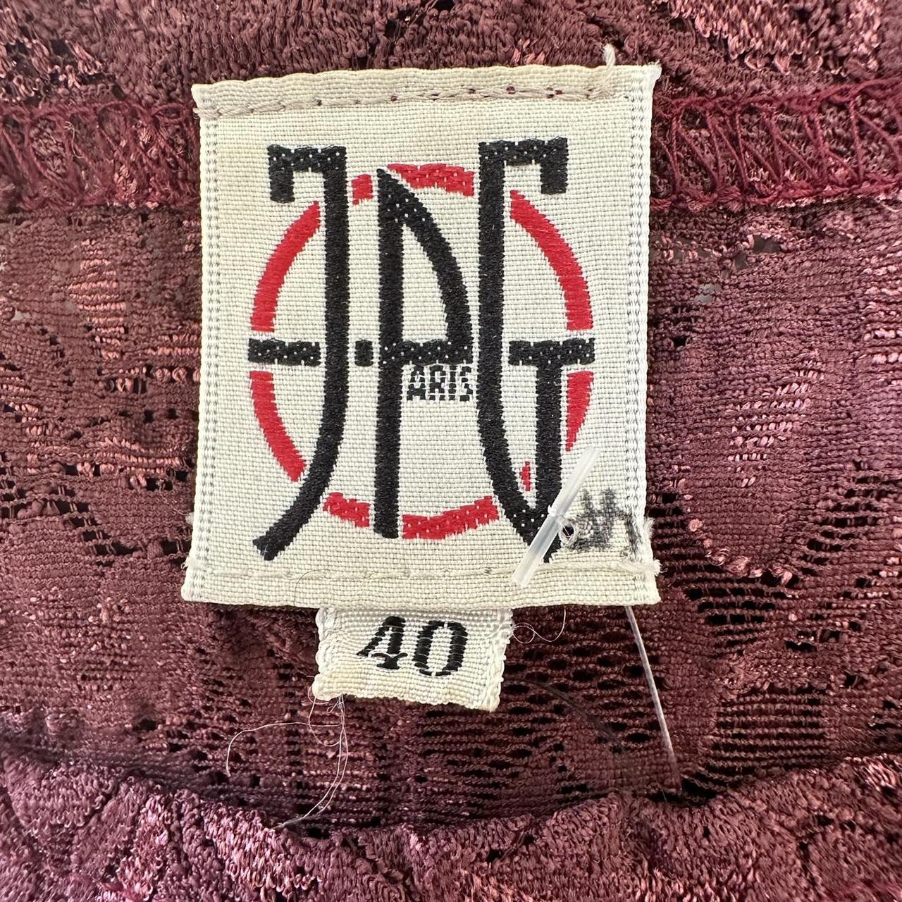 JPG by Jean Paul Gaultier Burgundy Lace Tank Top