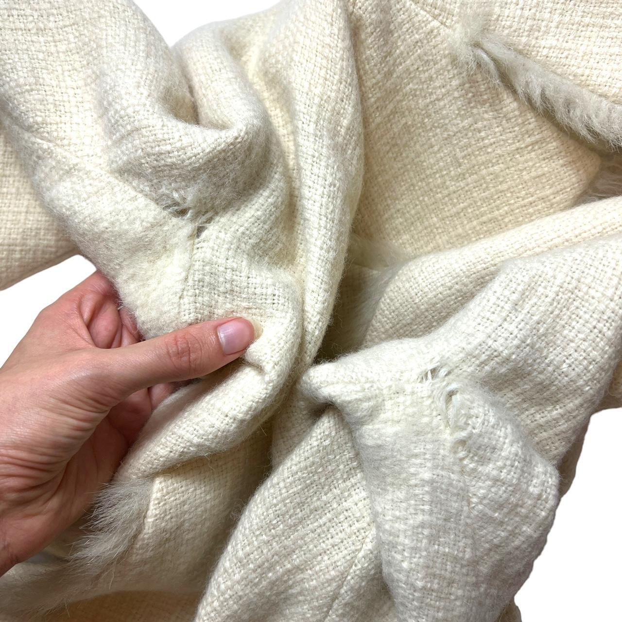 Marni Cropped Blazer Ivory Cream Baby Alpaca Bell Sleeves