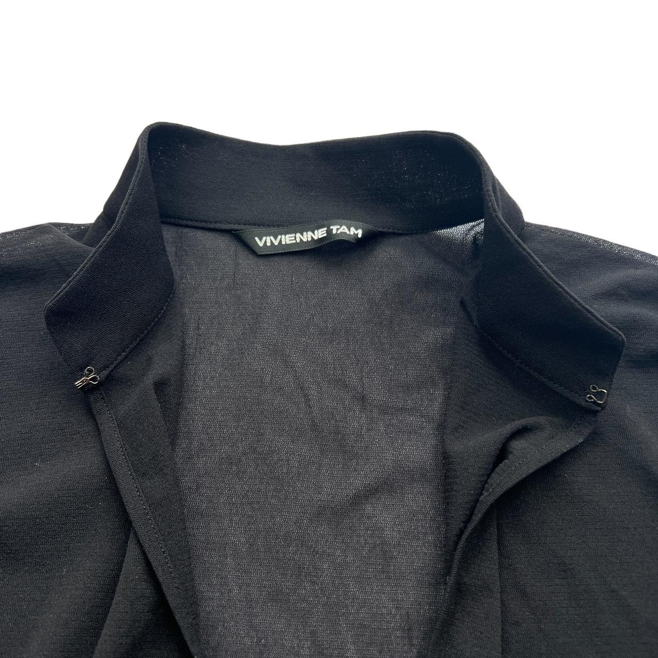 VIVIENNE TAM Black Sheer Mesh Cardigan Top - Outfit Repeater