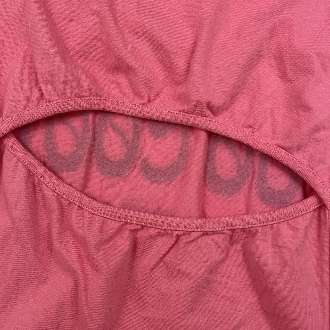 Dolce & Gabbana Too School For School Pink Graphic T-Shirt with Cutout