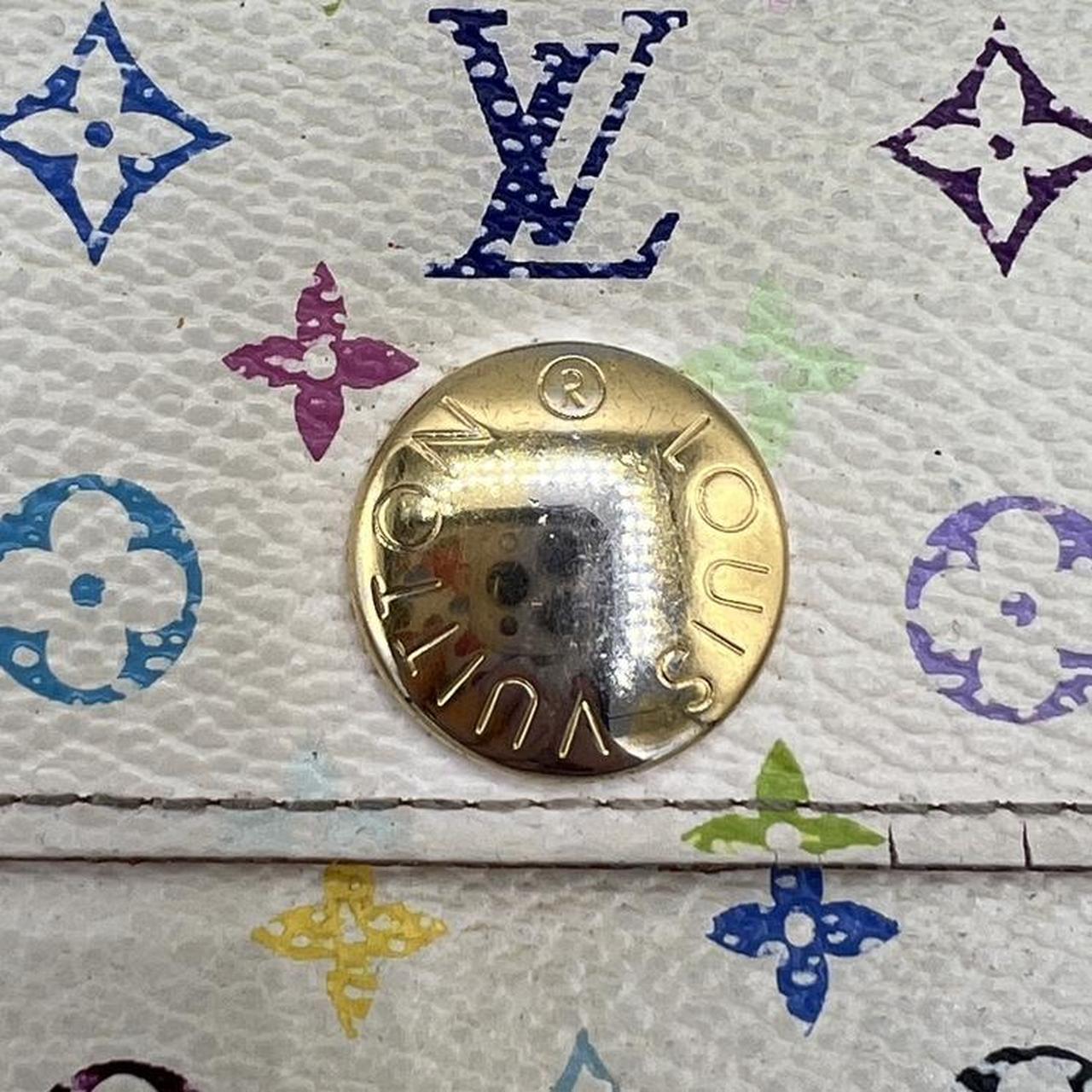 Louis Vuitton Sarah Long Wallet White Multicolor Monogram