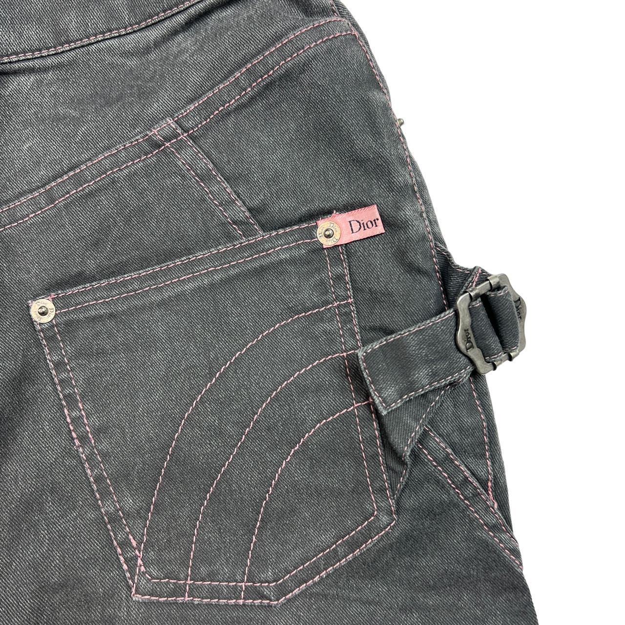 Christian Dior by John Galliano Spring 2003 Gray Denim Mini Skirt - Outfit Repeater