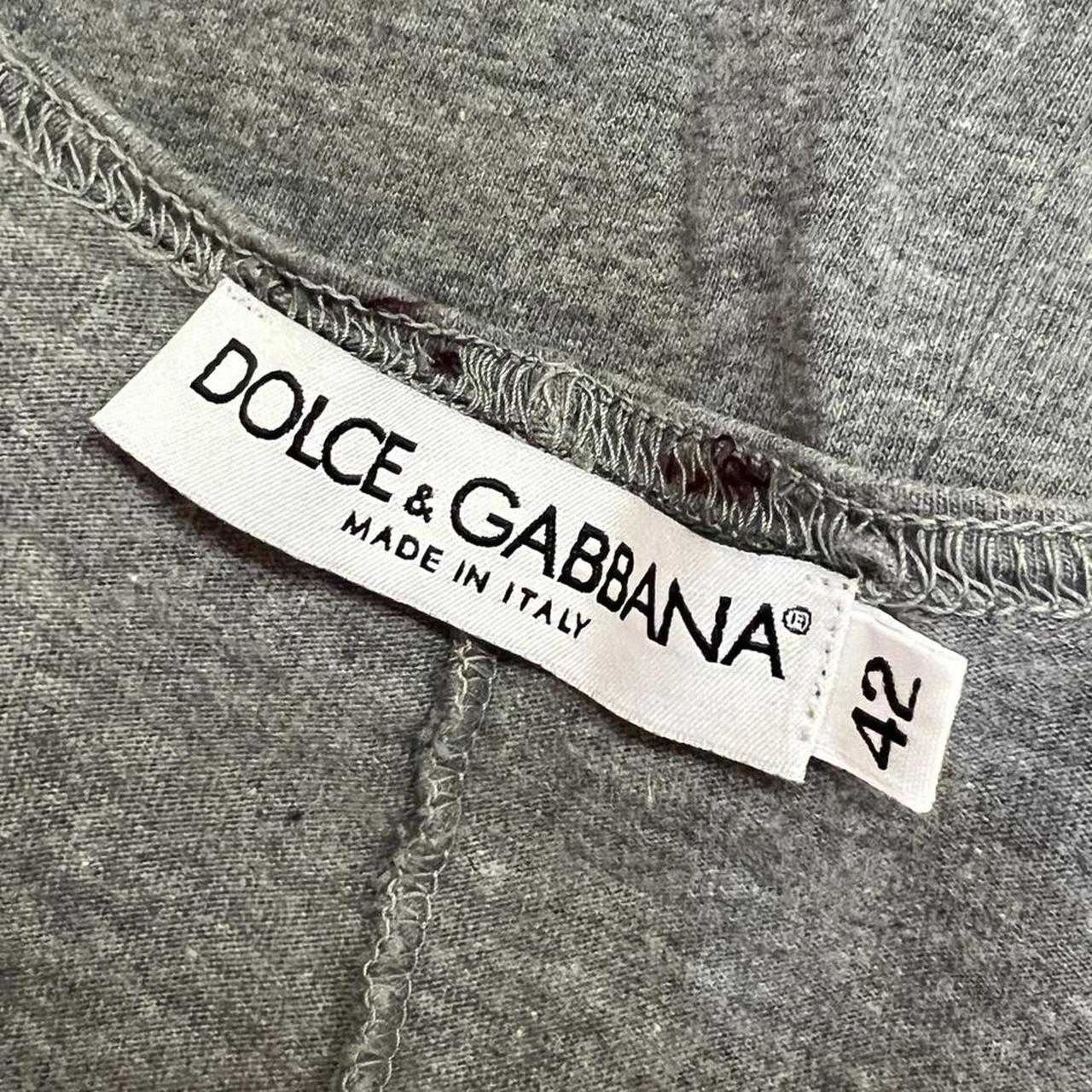 Dolce & Gabbana Patriotic / Americana Inspired Ruched Front Deep V-Neck Graphic Tank - Outfit Repeater